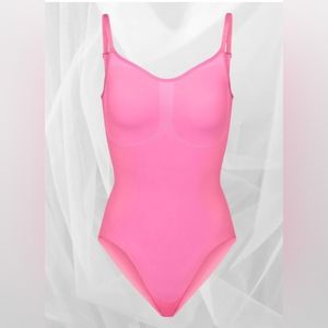 Snatched Pink Thong Bodysuit